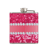 Flasques Grandes parties scintillantes de Faux de roses (Dos)