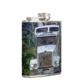 Flasques Grands camionneurs blancs camion d'installation et (Droite)