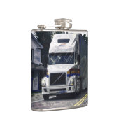 Flasques Grands camionneurs blancs camion d'installation et (Droite)