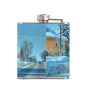 Flasques Grands camionneurs bleus camion d'installation et  (Dos)