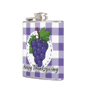 Flasques Grape on Violet Plaid (Gauche)