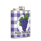 Flasques Grape on Violet Plaid (Droite)