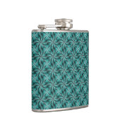 Flasques Graphique géométrique 3D pivotante Turquoise vert (Droite)