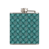 Flasques Graphique géométrique 3D pivotante Turquoise vert (Dos)