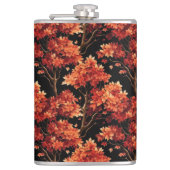 Flasques Graphique Motif sans couture Red Fall Maple Tree (Devant)