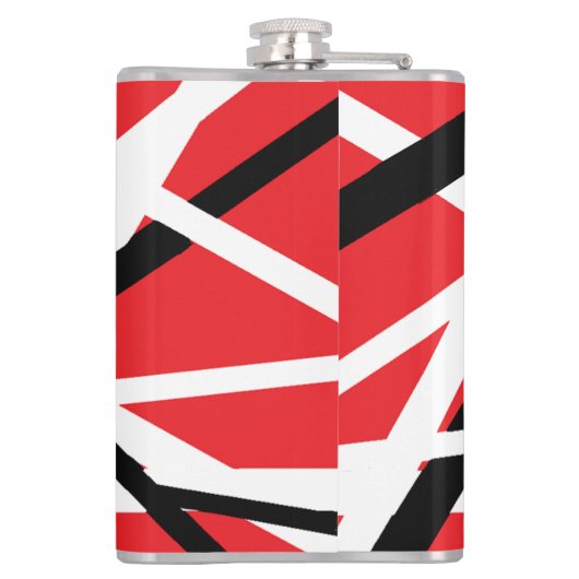 Flasques Graphique rouge, noir et blanc (Dos)