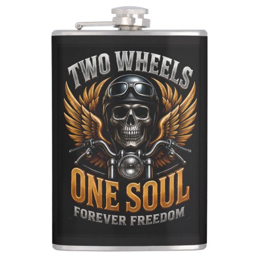 Flasques Graphisme de liberté pour motards 🦅 🏍️ (Devant)