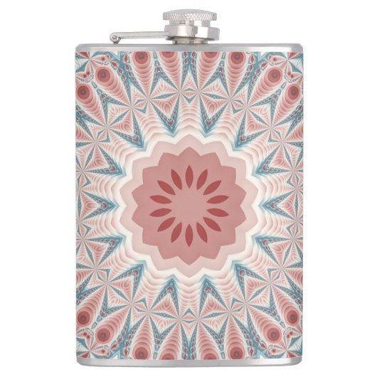 Flasques Grattez moderne Kaleidoscope Mandala art fractal (Devant)