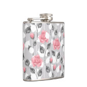 Flasques Gray and pink. Floral (Droite)