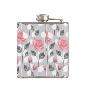 Flasques Gray and pink. Floral (Dos)