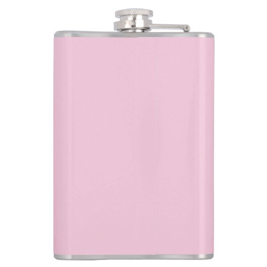 Flasques Gray script initial monogram pink (Dos)