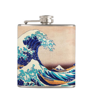 Flasques Great Wave Off Kanagawa Vintage Japonais Impressio