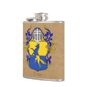 Flasques Greco Bouclier héraldique avec Helm et Mantle (Gauche)