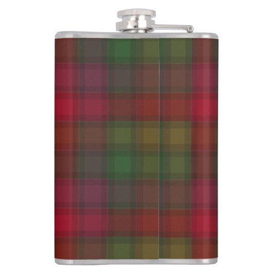 Flasques Green and red, tartan flask (Dos)
