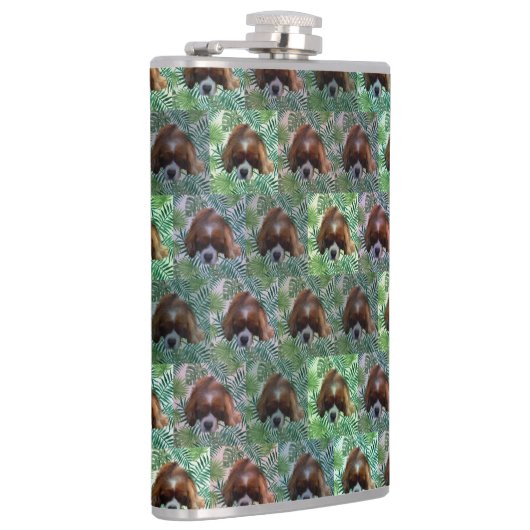 Flasques Green King Charles Cavalier Spaniel, Hip Flask (Droite)