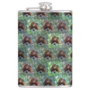 Flasques Green King Charles Cavalier Spaniel, Hip Flask