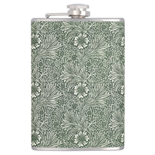 Flasques Green Marigold Elegance - Floral (Devant)
