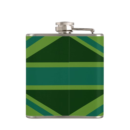 Flasques Green Teal Keep Calm And Have Your Text Union Jack (Dos)