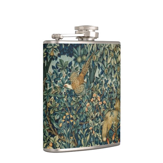 Flasques GREENERY, FOREST ANIMALS Pheasant, Fox, Green Flor (Droite)