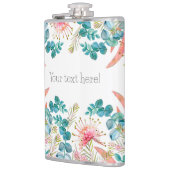 Flasques Grevillea rose et eucalyptus personnalisés (Gauche)