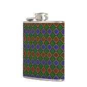 Flasques Grille Diamant Arlequin : Harmonie Texturée (Gauche)