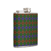 Flasques Grille Diamant Arlequin : Harmonie Texturée (Droite)