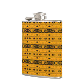 Flasques Grilles et formes géométriques jaune noir (Gauche)