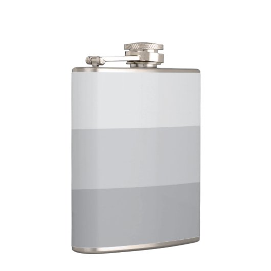 Flasques Gris argenté rayé (Droite)