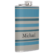 Flasques Gris bleu rayé (Droite)