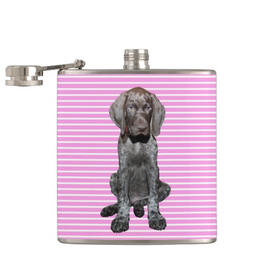 Flasques Grizzly brillant en rose (Ouvert)