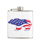 Flasques Grizzly patriotique (Devant)