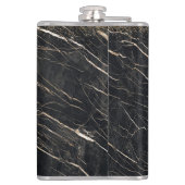 Flasques Groom Elegant : Marbre d'or Célébration (Dos)