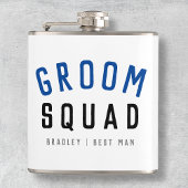 Flasques Groom Squad | Moderne Bachelor Groomsman Design