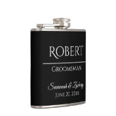 Flasques Groomsman Liquor Flask Wedding Favor Cadeau (Droite)