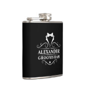 Flasques Groomsman Tuxedo Cravate noir (Droite)