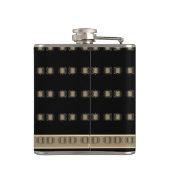 Flasques Groomsman Vieux or et noir Mariage Steampunk (Dos)