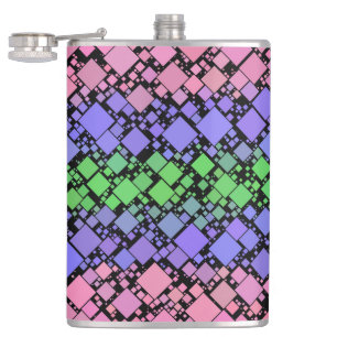 Flasques Groovy Boho Rétro Mod Géométrique Fierté Trigender