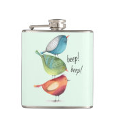 Flasques Gros oiseaux mignons se tenant sur l'un l'autre (Devant)