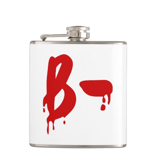 Flasques Groupe sanguin B- Hôpital d'horreur négatif (Devant)