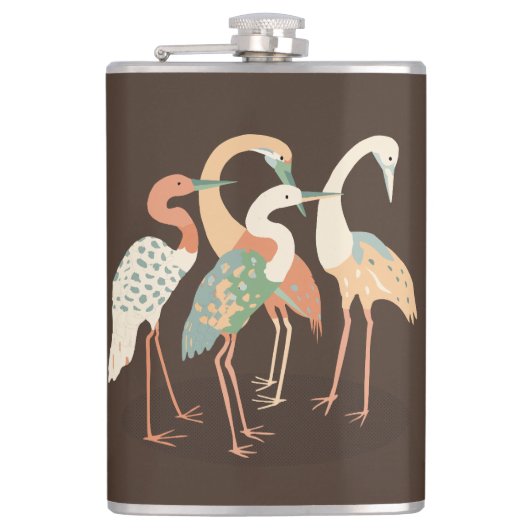 Flasques Grues d'art pop couleur neutre (Devant)