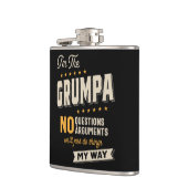 Flasques Grumpa Way Funny Grandpa Fête des pères (Gauche)