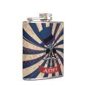 Flasques Grunge Circus Sugar Skull Ringmaster Personalised (Droite)
