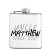 Flasques Grunge noir et blanc moderne pour l'oncle Cool (Devant)