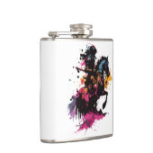 Flasques Guerrier équitation cheval en aquarelle (Droite)