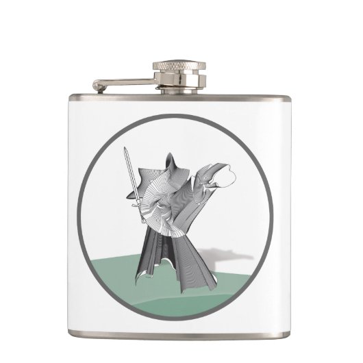 Flasques Guerrier numérique (Devant)