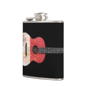 Flasques Guitare acoustique âgée et utilisée de drapeau (Gauche)