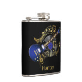 Flasques Guitare électrique de roche bleue - noir (Droite)