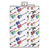 Flasques Guitares et notes musicales (Dos)