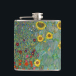 Flasques Gustav Klimt - Jardin de campagne avec tournesols<br><div class="desc">Jardin de campagne avec des tournesols / Jardin de ferme avec des tournesols - Gustav Klimt en 1905-1906</div>