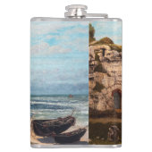 Flasques Gustave Courbet - Falaises à Etretat après la temp (Dos)